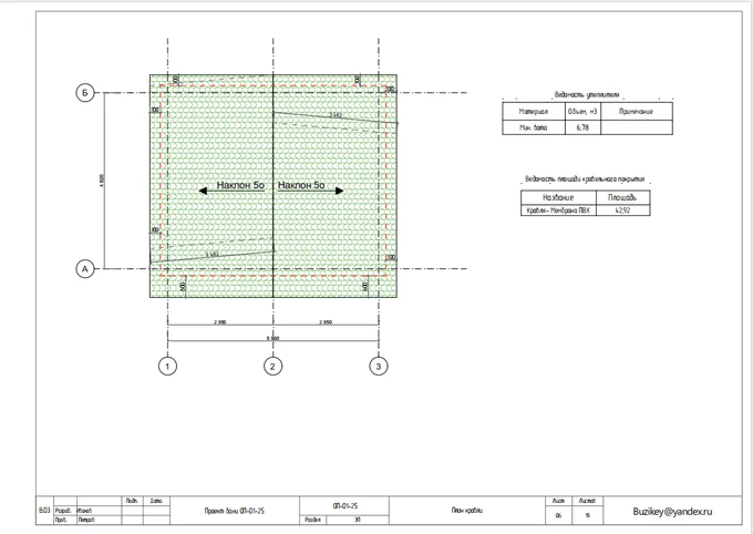 Образец проекта бани из газобетона
